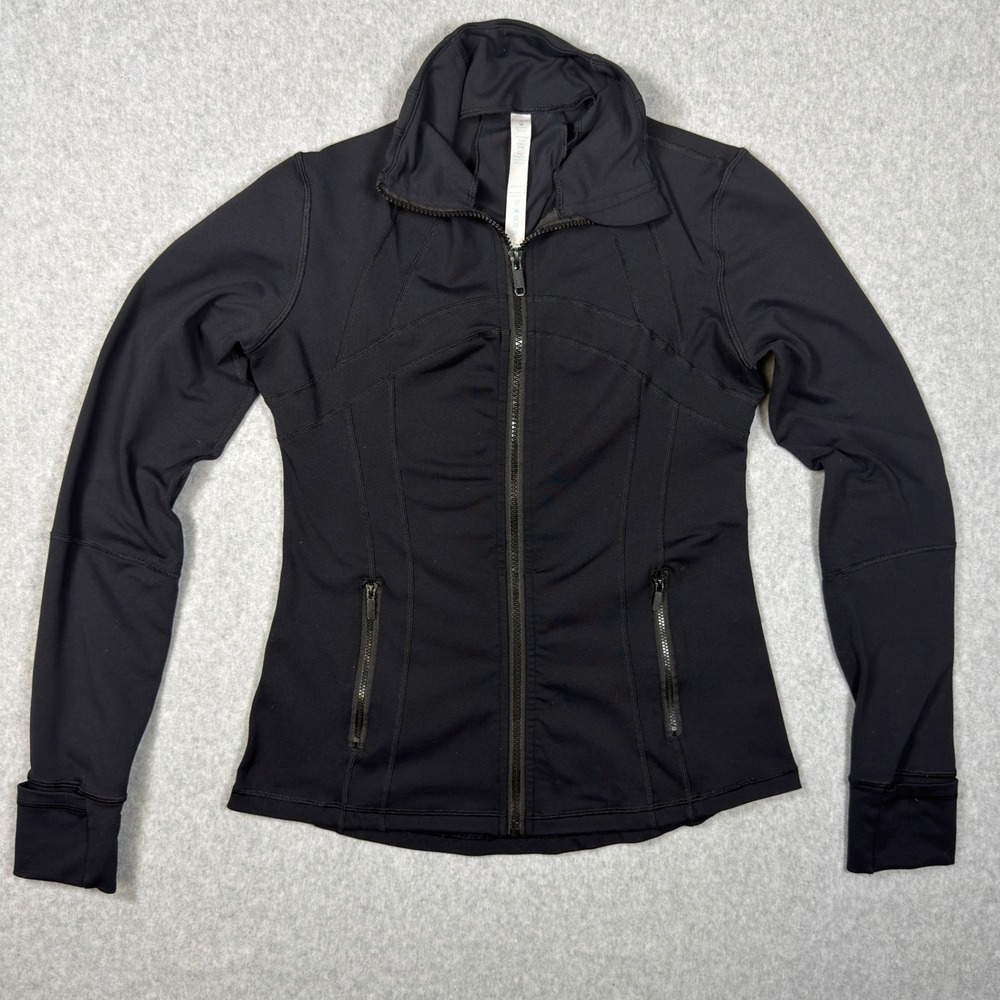 Lululemon Define Jacket Black Full Zip Luon Athletic Track Jacket Womens Size 8